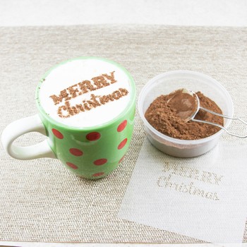 Christmas Stenciled Hot Chocolate