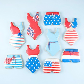 Patriotic Swimming Cookie Set