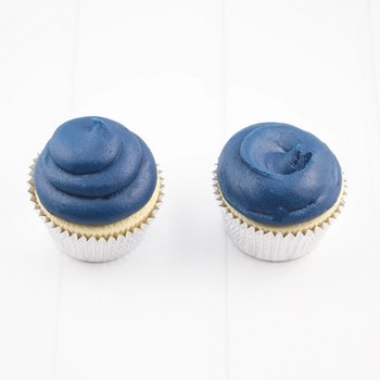 Nautical Navy Frosted Cupcakes