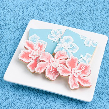 Hawaiian Floral Cookies