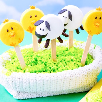 Chick & Lamb Cookie Pops