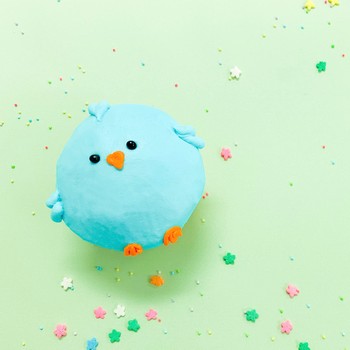 Blue Bird Cupcake