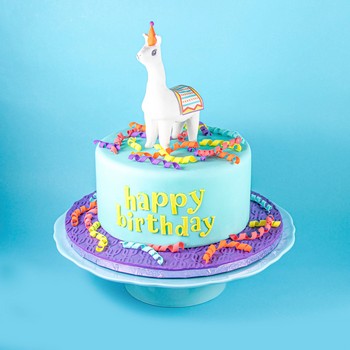 Llama Birthday Cake