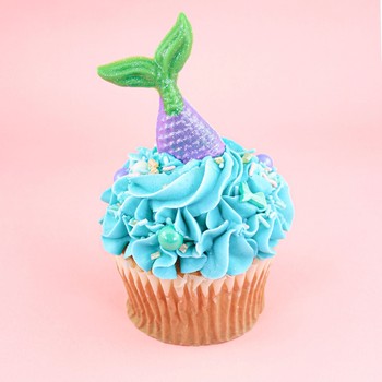 Mermaid Frosted Cupcakes
