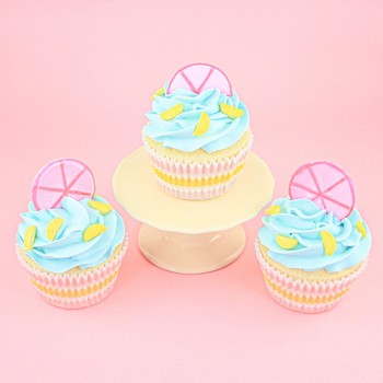 Lemon Decorated Cupcakes