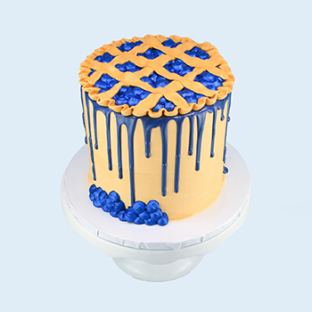 Blueberry Cake Pie
