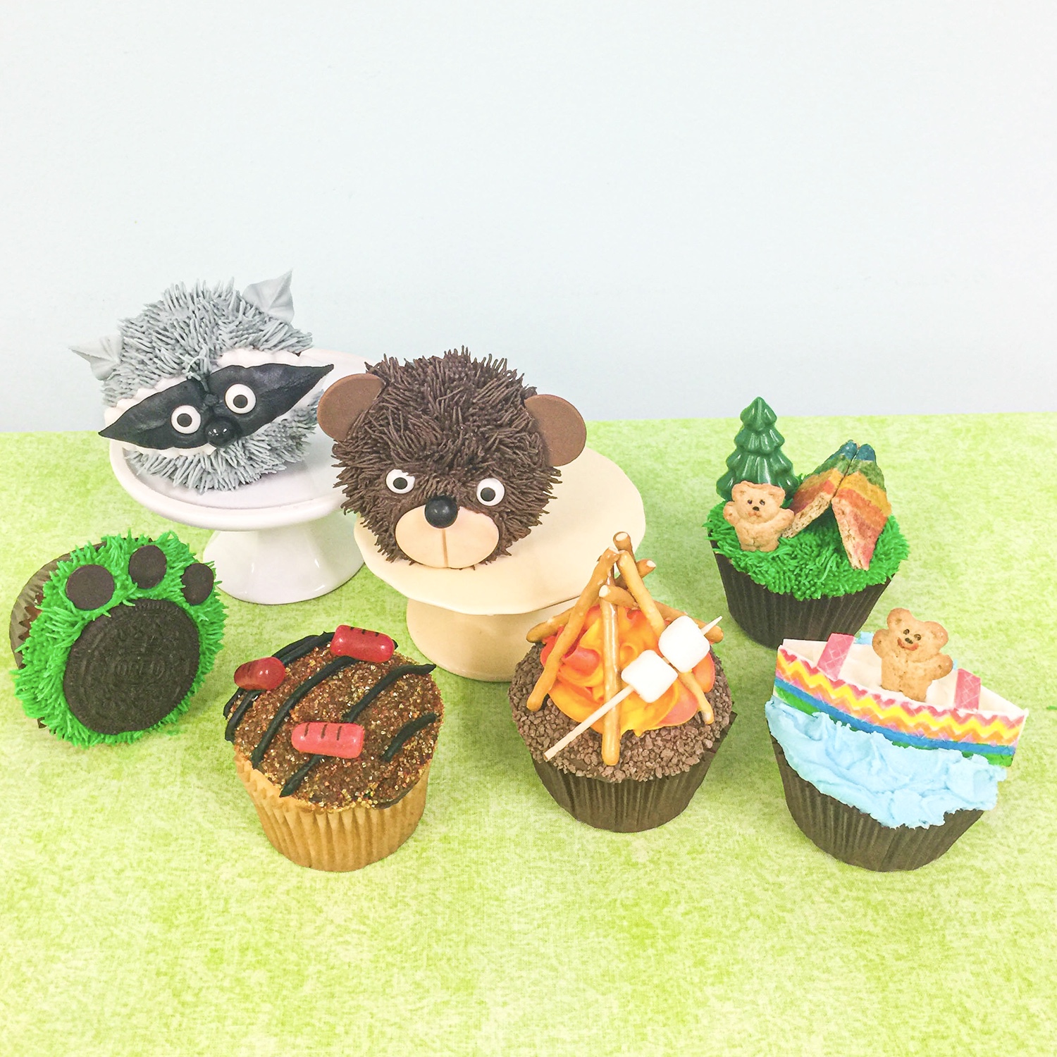 Camping Themed Cupcakes