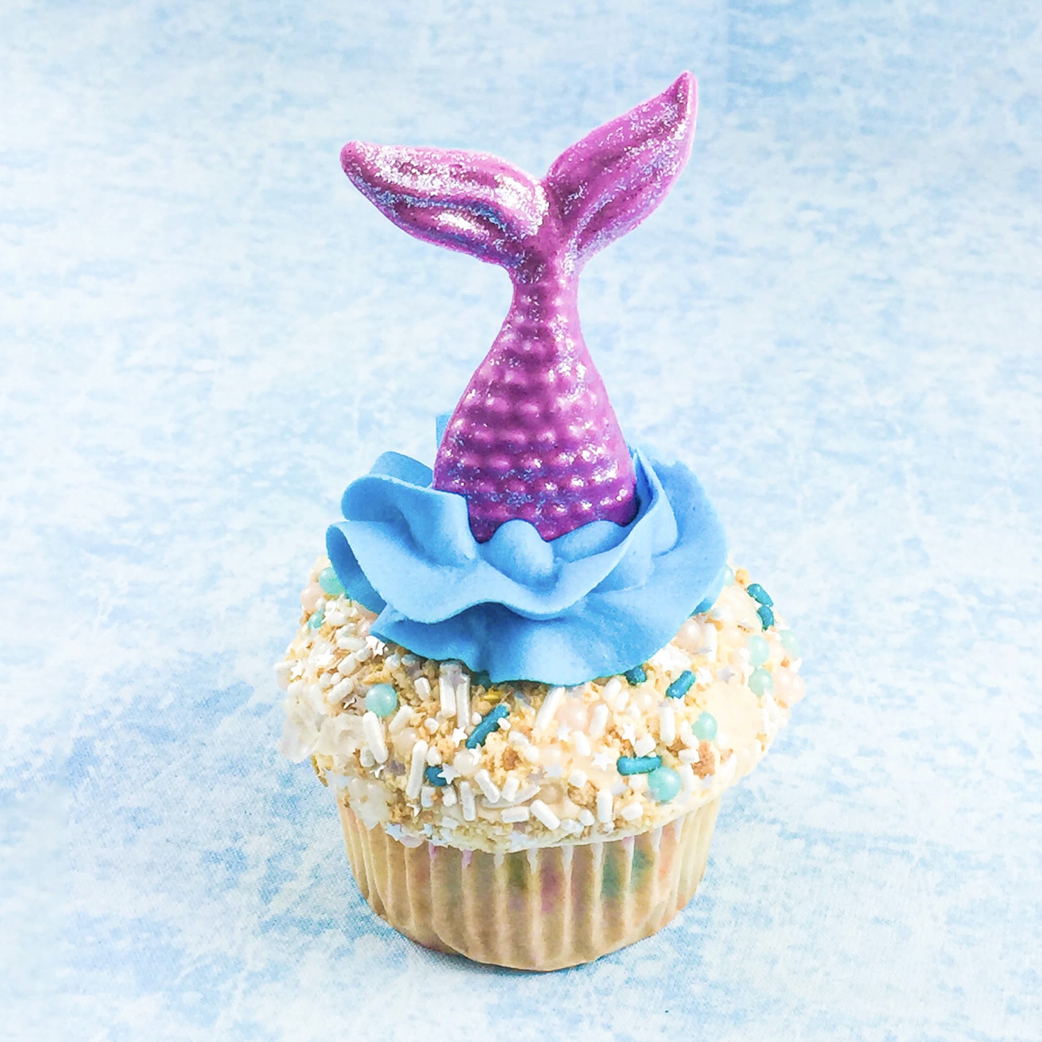 Mermaid Tail Cupcake