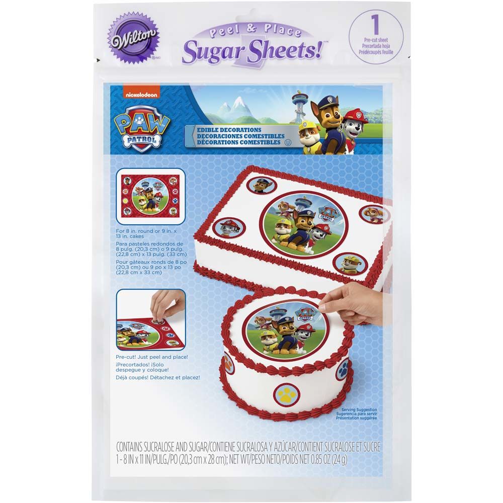 paw patrol sugar paste figures