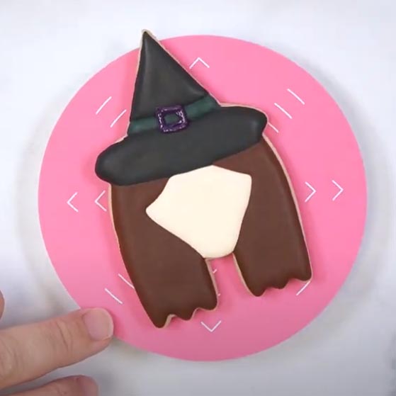 Hocus Pocus witch head cookies