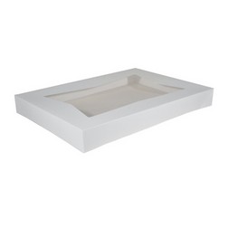 26 1/2" x 18 5/8" x 3" Full Sheet Cake Tray Lid