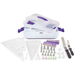 Wilton Deluxe 46-Piece Cake Decorating Set, Purple