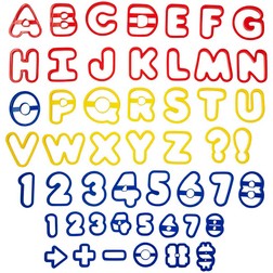 a - z Letters Cookie Stencil Set