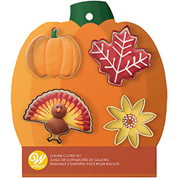 Celebrate It Pie Crust Cutter Thanksgiving Acorn and Leaves Metal Fall  Harvest