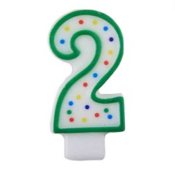 Green Number Birthday Candles