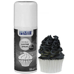 Black Edible Lustre Spray