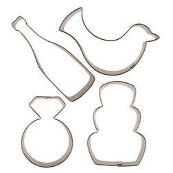 Wedding Cutie Cupcake Cookie Cutters Set