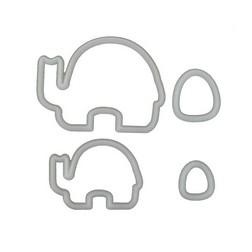 Mummy and Baby Elephant Cutter Set