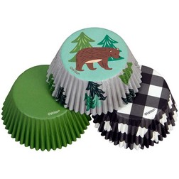 Bear Tree Cupcake Liners