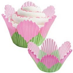 STANDARD Foil Cupcake Liners / Baking Cups – 50 ct LT PINK – Cake Connection