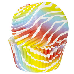 Zebra Bright Cupcake Liners