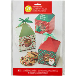 Christmas Cupcake Carrier Box-3 or 4 cavities