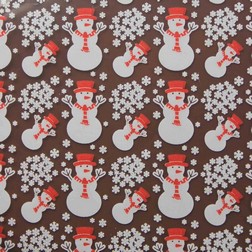 Snowman Chocolate Transfer Sheet