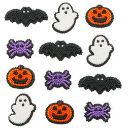 Halloween Shapes Icing Decorations