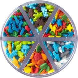 Colorful Animals 6-Cell Sprinkle Mix