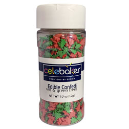 Green and Red Tree Sprinkle Mix