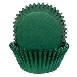 Dark Green Cupcake Liners