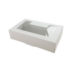 1/2 lb White Cookie Box with Window