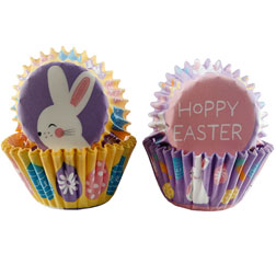 Hoppy Easter Bunny Mini Cupcake Liners