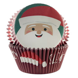 Santa Sleighs Cupcake Liners