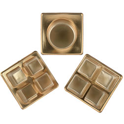 Gold Inserts for 3 oz Candy Boxes