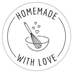Homemade with Love Stickers