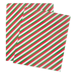 Holiday Stripes Wax Paper Liners