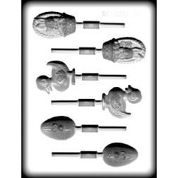 Easter Assortment Sucker Hard Candy Mold 8H-2208