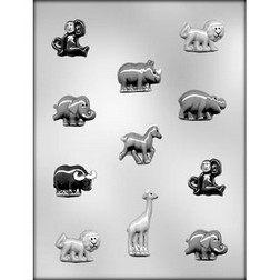 Zoo Animal Assortment Chocolate Mold