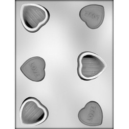 Shop Thin Hearts Chocolate Mold, Silicone Valentine Molds at BPS – Sprinkle  Bee Sweet