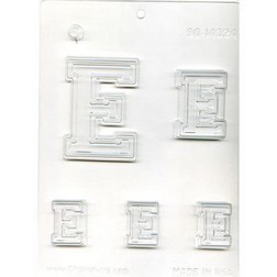 Collegiate Letter E Chocolate Mold