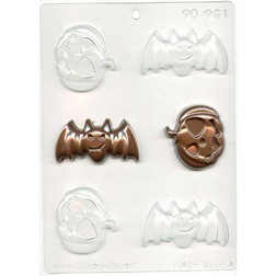 Bats and Pumpkins Chocolate Mold