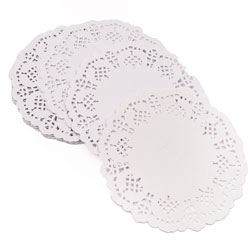 Wilton Greaseproof Doilies 4 Round White 30/Pkg