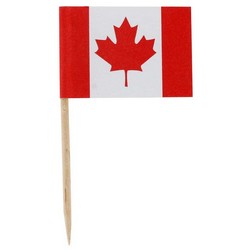 Canadian Flag Cake Picks