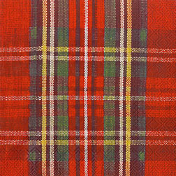 Classic Christmas Plaid Cocktail Napkins