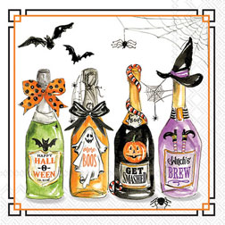 Halloween Bottles Cocktail Napkins