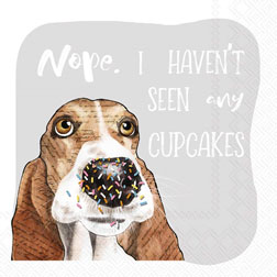 Cupcake Dog Cocktail Napkins