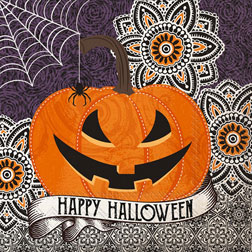 Happy Halloween Pumpkin Cocktail Napkins