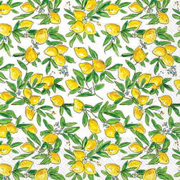 Lemons Allover Cocktail Napkins