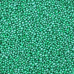 Green Shimmer Nonpareil Sprinkles